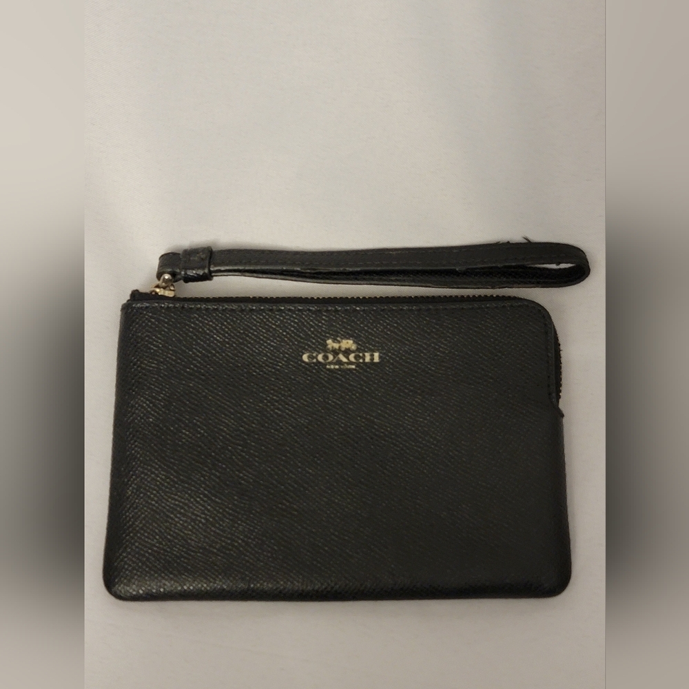 Coach Corner Zip Wristlet